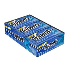 CHICLETE TRIDENT HORTELA  AZUL 21X1