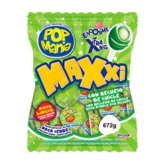 PIRULITO POP MANIA MAXXI MAÇA VERDE 24X1
