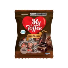 BALA MY TOFFEE 500G CHOCOLATE RECHEADO CHOCOLATE