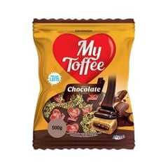BALA MY TOFFEE 500G LEITE RECHEADO CHOCOLATE