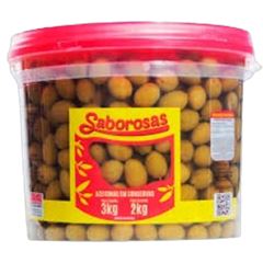 AZEITONA SABOROSA 2KG INTEIRA MEDIA BALDE