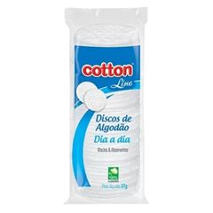 ALGODAO DISCO LIMPEZA FACIAL COTTON LINE 37G