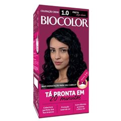 TINTURA CREME BIOCOLOR 1.0 PRETO MINI KIT