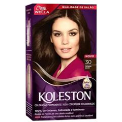 TINTURA CREME KOLESTON 30 CASTANHO ESCURO