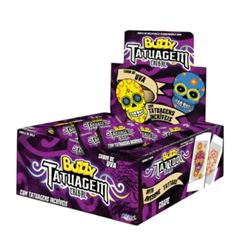 CHICLETE BUZZY TATOO TRIBAL UVA 90X1