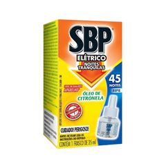INSETICIDA SBP LIQ 45 NOITES REFIL 35ML CITRO
