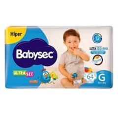 FRALDA BABYSEC ULTRA HIPER G 60UN