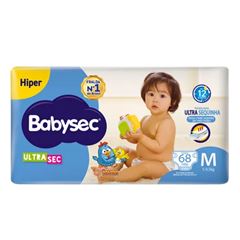 FRALDA BABYSEC ULTRA HIPER M 68UN