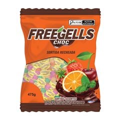 BALA FREEGELLS DURA SORT 475G RECHEADO CHOCOLATE