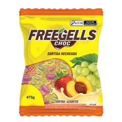 BALA FREEGELLS DURA SORT 475G RECH CHOCOLATE BRANCO