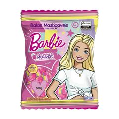 BALA BARBIE MASTIGAVEL 500G MORANGO
