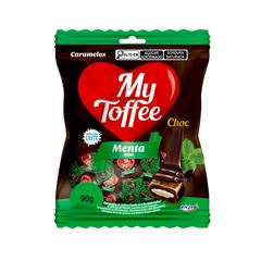 BALA MY TOFFEE 90G CHOCOLATE RECHEADO MENTA