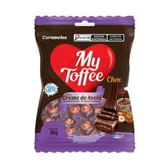 BALA MY TOFFEE 90G CHOCOLATE RECHEADO CREME AVELA