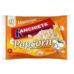PIPOCA MICROONDAS ANCHIETA 100G MANTEIGA