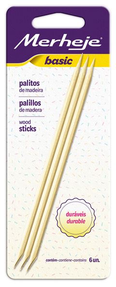 PALITO MADEIRA UNHA MERHEJE C/ 6UN