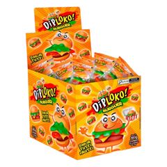 BALA DIPLOKO GELATINA BURGUER 24X15G TUTTI-FRUTTI
