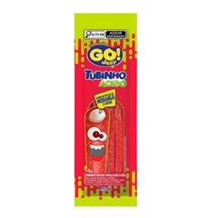 BALA GO JELLY TUBINHO 12X15G MORANGO ACIDO