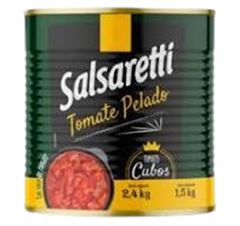 TOMATE PELADO CUBOS LT 2,4KG SALSARETTI