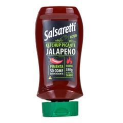 KETCHUP SALSARETTI 380G PICANTE JALAPENO