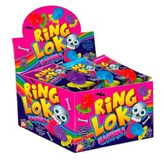 PIRULITO RING LOKO CAVEIRA SORTIDOS 30X12G