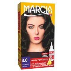 TINTURA LIQUIDO MARCIA 3.0 CASTANHO ESCURO 30ML 1004