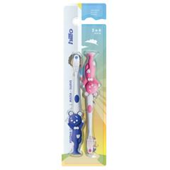 ESCOVA DENTAL HILLO KIDS C/2 AZUL/ROSA