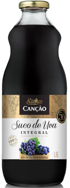 SUCO UVA CANCAO INTEGRAL TINTO 1L VID