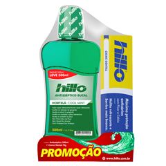 ANTISSEPTICO HILLO PACK 500ML HORTELA COM CREME DENTAL