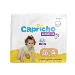 FRALDA CAPRICHO SHORTINHO G 30UN