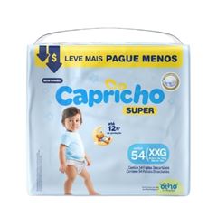 FRALDA CAPRICHO SUP T-BAG XXG 54UN