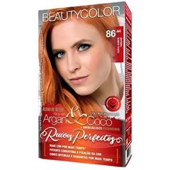TINTURA BEAUBEAUTYCOLORTY CORES REAIS 86.44 RUIVO COBRE NATURAL