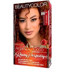 TINTURA BEAUTYCOLOR CORES REAIS 86.74 RUIVO CARAMELO