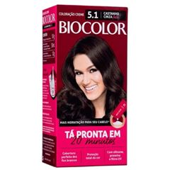 TINTURA CREME BIOCOLOR 5.1 CASTANHO CINZA CLARO MINI KIT