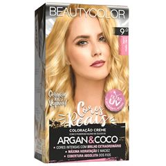 TINTURA BEAUTYCOLOR CORES REAIS 9.0 LOURO MUITO CLARO