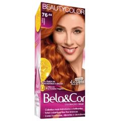 TINTURA BELA&COR 76.44 RUIVO NATURAL