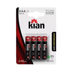 PILHA KIAN ALCAL AAA BLISTER C/2 PALITO