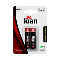 PILHA KIAN ALCAL AA BLISTER C/2 PEQUENA