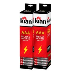 PILHA KIAN ZINCO AAA BOX 15X4 PALITO