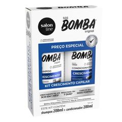 KIT SHAMPOO+CONDICIONADOR SALON LINE 200ML BOMBA ORIGI