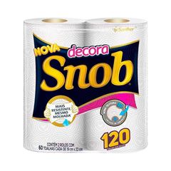 TOALHA PAPEL COZINHA SNOB DECORADO 2X60FOLHAS