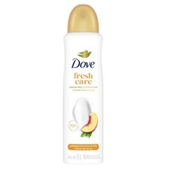 DESODORANTE DOVE AEROSSOL 150ML FRESH CARE PESSEGO & LEITE DE ARROZ