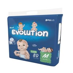 FRALDA EVOLUTION SUPER ECO M 80UN
