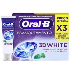 CREME DENTAL ORAL B 3D WHITE BRILLIANT FRESH  LV3PG2 70G