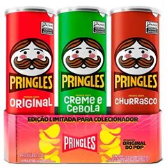 BATATA PRINGLES PACK 322G CHUR/ORIG/CR CEBOLA