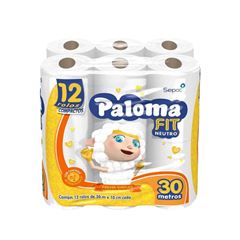 PAPEL HIGIENICO PALOMA FOLHA SIMPLES 12X30METROS