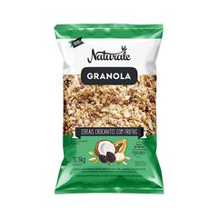 GRANOLA NATURALE 1KG CEREAIS E FRUTAS