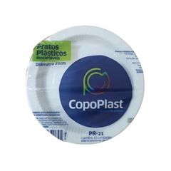 PRATO PLASTICO 21CM COPOPLAST 10X1