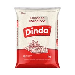 FARINHA MANDIOCA DINDA 1KG BRANCA