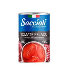 TOMATE PELADO LATA 400G SACCIALI
