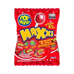 PIRULITO POP MANIA MAXXI MORANGO 24X1